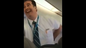 When your Flight Attendant is also a Stand up Comedian !