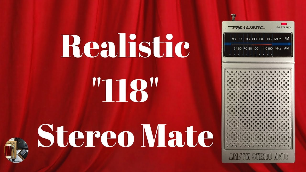 Realistic 12-118 AM FM Stereo Mate Classic Portable Radio Review - YouTube