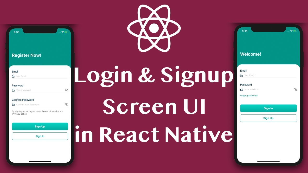 Login Screen React Native