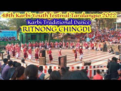 Ritnong chingdi  karbi traditional dance  48th Karbi youth festival 2022