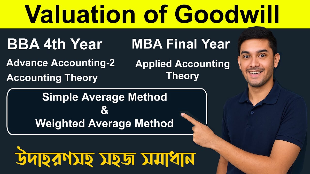 Valuation of Goodwill - Bangla (Simple Average method & Weighted ...