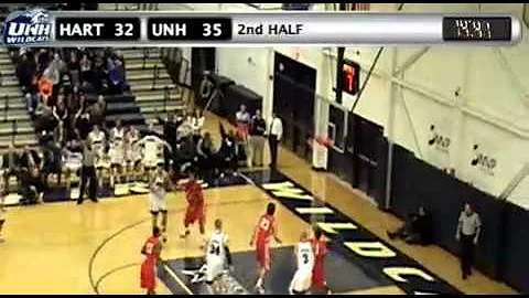 UNH Men's Basketball Highlights vs. Hartford (01/1...