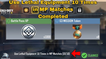 Use Lethal Equipment 10 Times in MP Matches Cod Mobile 2024