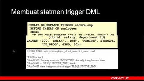 Basis Data 2 Praktikum 13 - Create Database Trigger