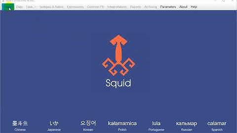 2 - SQUID3: Project and data menus