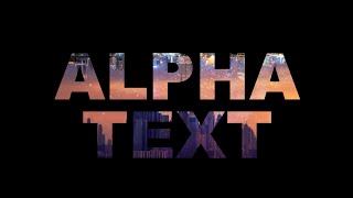 Alpha Text For Final Cut Pro