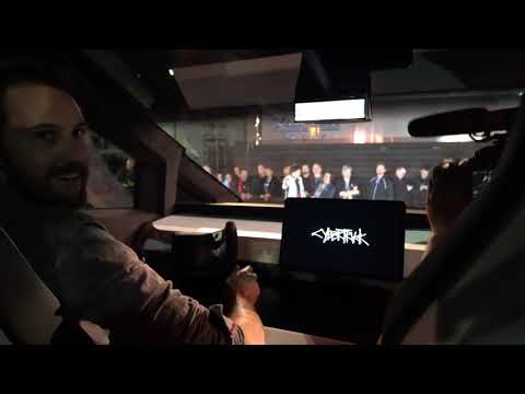 Tesla Cybertruck (CYBRTRK) First Ride from Los Angeles 11/21/19