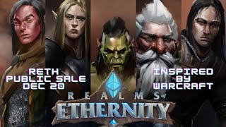 RETH Public Sale 20 Des | REALMS of ETHERNITY Project Metaverse Play-To-Earn Terinspirasi WARCRAFT