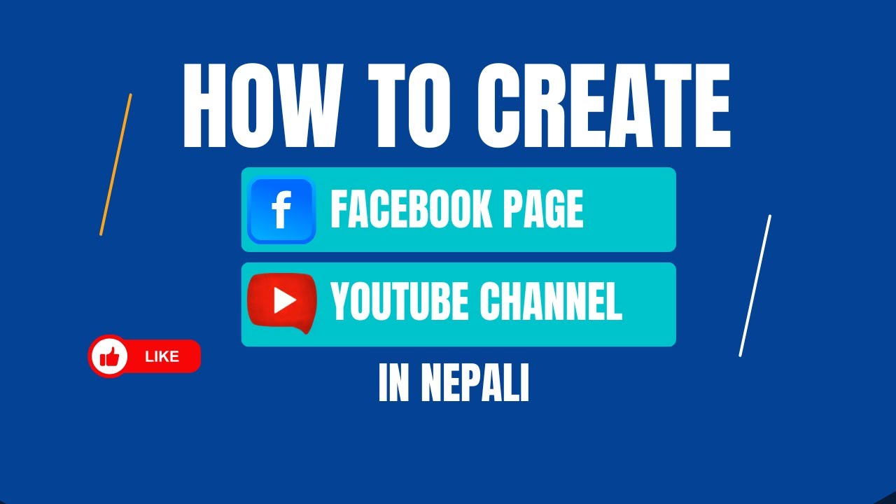 Day 3: How to create Facebook Page in Nepali || How to create Youtube channel