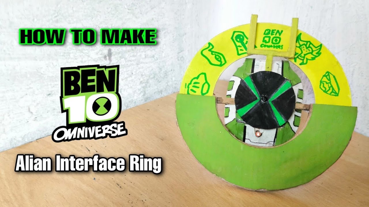 How To Make Ben 10 Classic Omnitrix with Functional Alien Interface +FREE  TEMPLATE