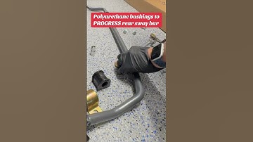 Adding Polyurethane bushings to PROGRESS rear sway bar #rsxtypes #rsx #swaybar #progressswaybars