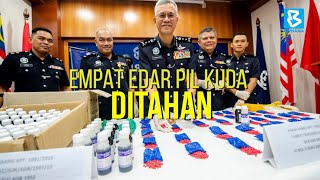 Empat Lelaki Termasuk Dua Beradik Disyaki Edar Pil Kuda Ditahan