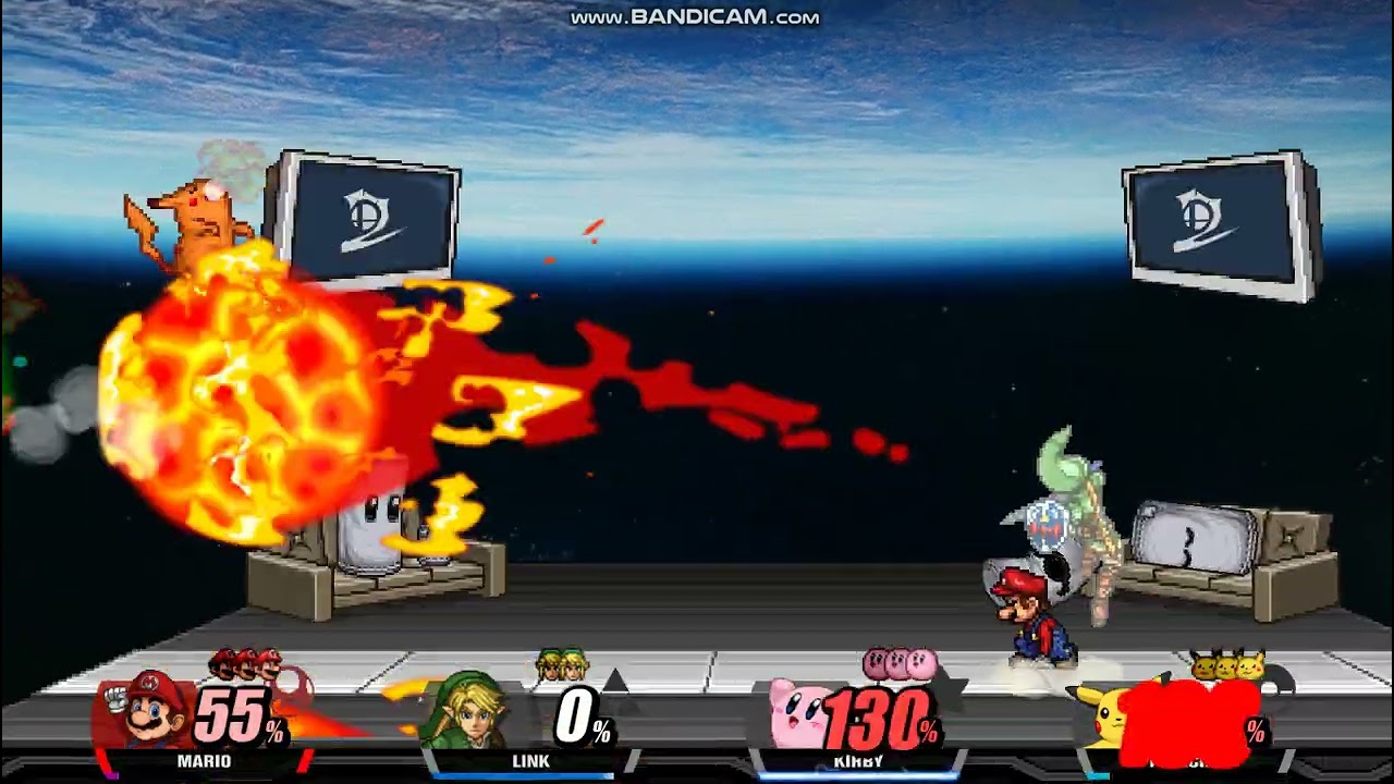 SSF2 v1.4: Mario vs Link vs Kirby vs Pikachu (Special Happy 27th Anniversary of Super Smash Bros!)
