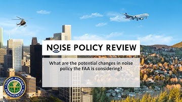FAA Noise Policy Review - Policy Discussion - Changes to Policy