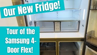 Check out our new fridge! The Samsung 4-Door Flex refrigerator has some unique features!