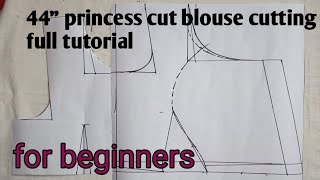 Princes cut Blouse cutting full tutorial by Shaheen Tailors 