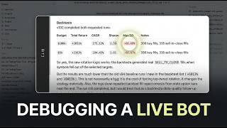 Building An AI Trading Bot Live: Live Bot Debugging
