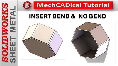 Rip Feature , Insert Bend And No Bend In SolidWorks Sheet Metal
