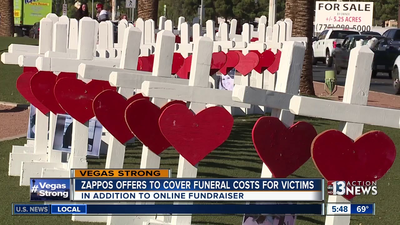 Zappos offers to help cover funeral costs of every Las Vegas victim