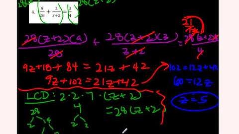 Unit 9 Video 4 Solving Rational Equations