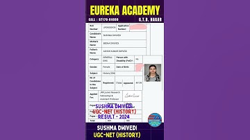 🔴 UGC-NET / JRF | RESULT UGC-NET 2024 | HISTORY | NEW BATCH | PAPER-1 | PAPER-2 || EUREKA ACADEMY ||