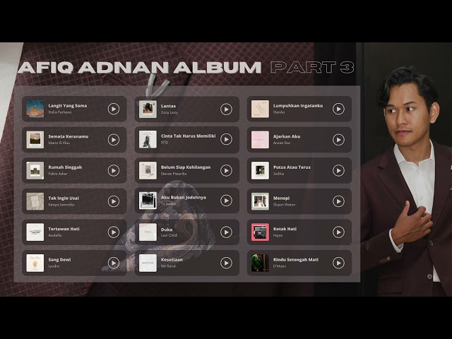 Afiq Adnan Playlist Album | PART 3 class=