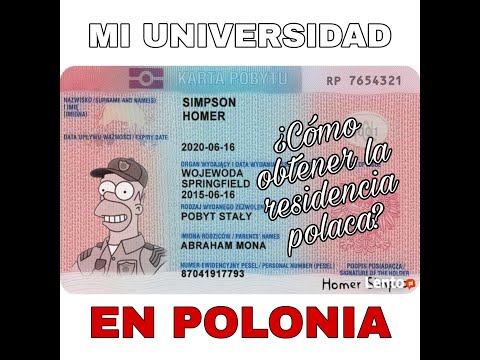 Video: Cómo Obtener Un Permiso De Residencia En Polonia