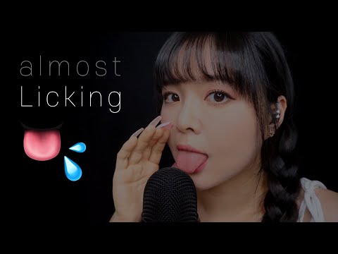 ASMR almost Licking the MIC, Mouth Sounds