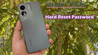 VIVO Y17s Hard Reset Password