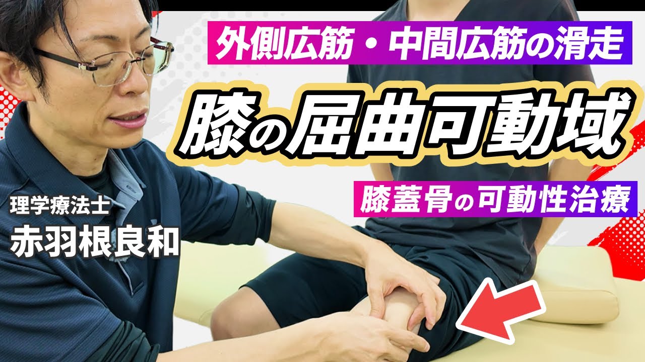 【有料級】膝屈曲の可動域の治療！「外側広筋と中間広筋の滑走」「膝蓋骨の可動性」など！
