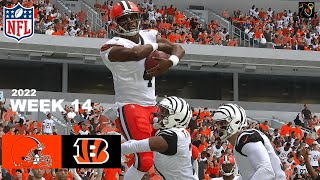 Cleveland Browns vs Cincinnati Bengals Simulation 2022 Week 14 Franchise Madden 23 PS5 4k Game Play