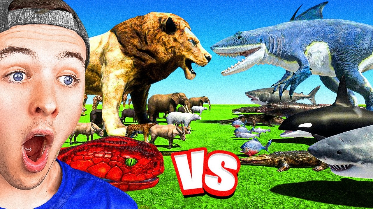 Reacting to KING OF THE JUNGLE vs KING OF THE OCEAN (ARBS)