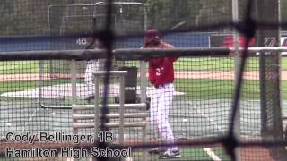 CODY BELLINGER PROSPECT VIDEO, 1B, HAMILTON HIGH SCHOOL