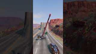 Cars vs Spinning giant hammer #1061 #beamngdrive