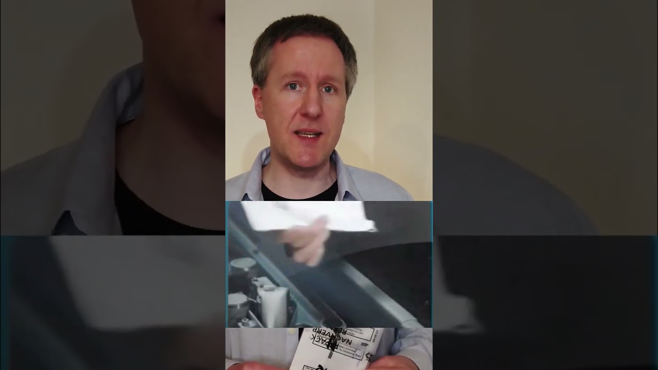 Brief ohne Inhalt in Plastikfolie erhalten