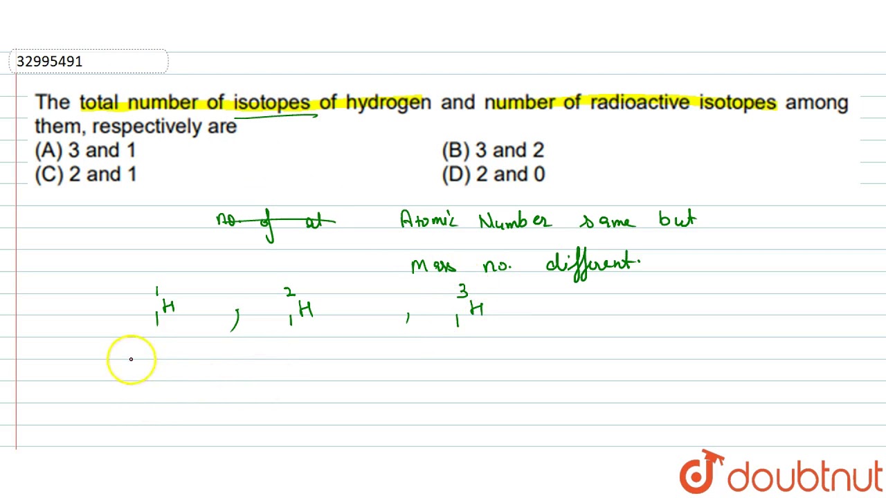 Radioactive Isotope Of Hydrogen Radioactive Isotope Of Hydrogen