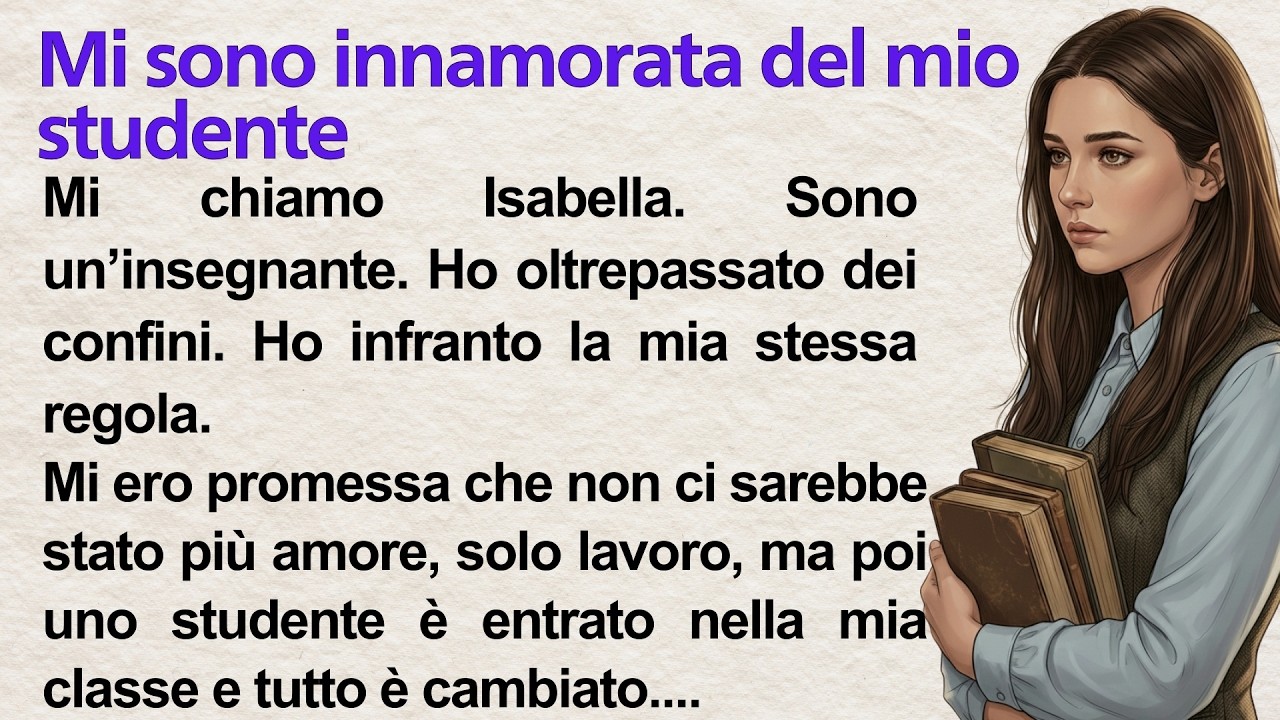 He’s My Student… But I Love Him ❤️ | Simple Italian Story for Beginners (A1–A2)