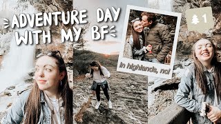 DAY IN MY LIFE: exploring waterfalls + sunset hike with my boyfriend!