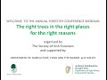 ANNUAL IRISH FORESTRY CONFERENCE WEBINAR 2021