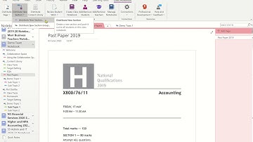 Staff - OneNote: Distributing a New Section