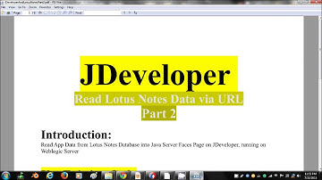 Döcu Content Notes XML in JDeveloper as outputText Values - WebNews