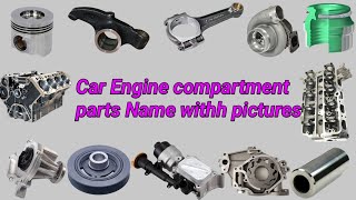 Explain Car Engine all components name and animation | Engine parts name.