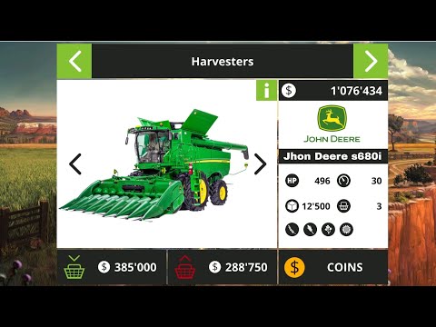 farming simulator 18 _Jhon Deere hearvesting _#fs18