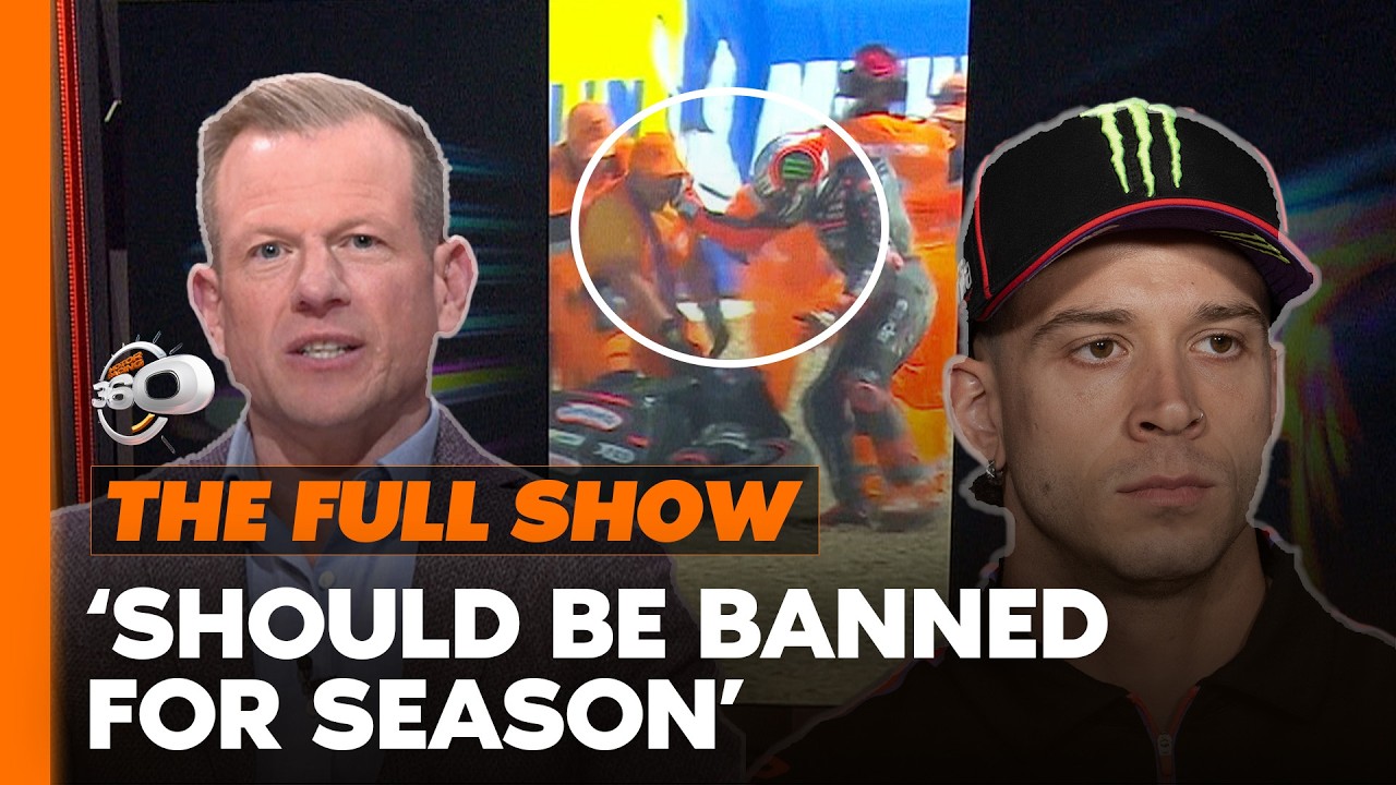 “Not how a champion reacts” Panel slams Bezzecchi’s volunteer incident | Motor 360 Full Show