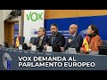 🔴 Santiago Abascal anuncia desde Estrasburgo una demanda de VOX contra el Parlamento Europeo