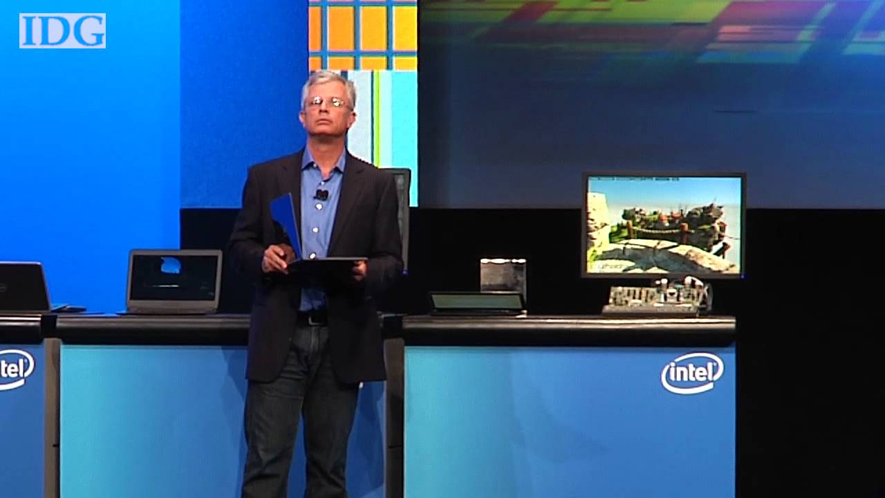 IDF 2012: Intel's Dadi Perlmutter shows a concept Haswell design
