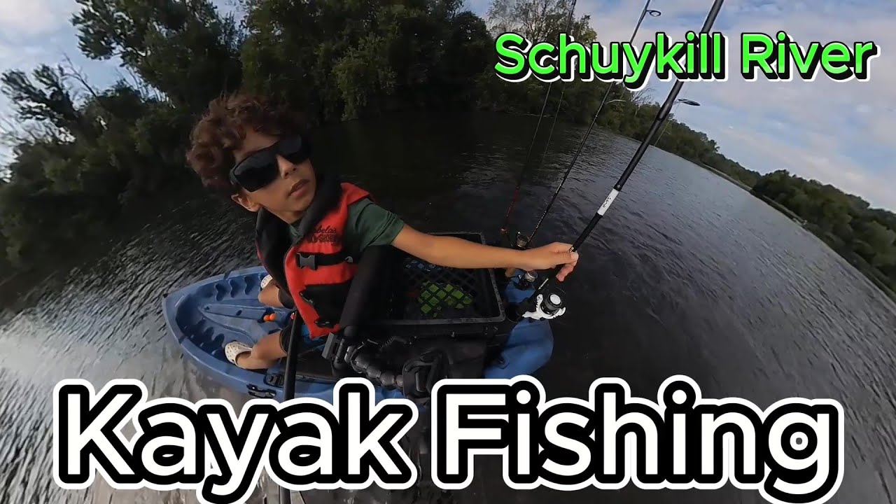 Kayak fishing Schuylkill River and Canal. Completing the Lock 60 loop ...