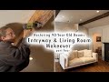 RESTORING 90-YEAR-OLD BEAMS &amp; Fireplace Reveal Ep4 (Entryway &amp; Living Room Makeover) | XO, MaCenna