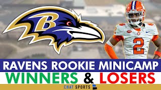 Baltimore Ravens Rookie Minicamp Winners & Losers Ft Nate Wiggins, Andrew Vorhees, Roger Rosengarten