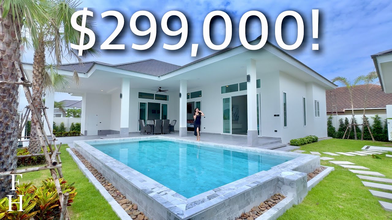 9,800,000 THB ($299,000) Brand New Pool Villa in Hua Hin, Thailand